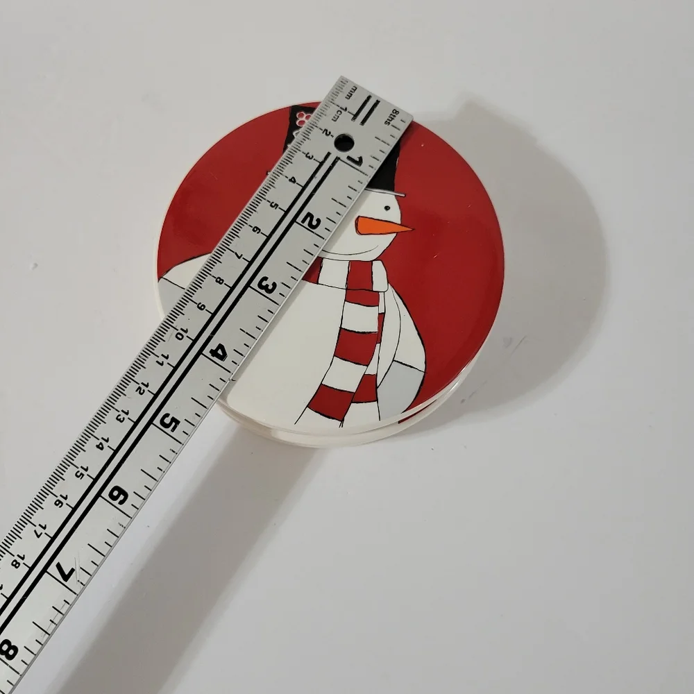 St.Nocholas Square Snowman Coaster Set